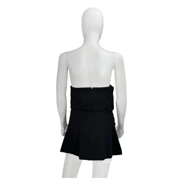 Tuckernuck NEW Black Noir Marnie Strapless Preppy Top Size Small - Picture 6 of 8